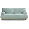 Image de Canape droit BEST MOBILIER 3 places en polyester bleu 193 x 193 x 84 cm