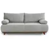 Image de Canape droit BEST MOBILIER 3 places en polyester gris 193 x 193 x 84 cm