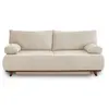 Image de Canape droit BEST MOBILIER 3 places en polyester beige 193 x 193 x 84 cm