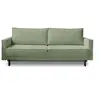 Image de Canape droit LISA DESIGN 3 places en velours vert 215 x 215 x 90 cm