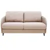 Image de Canape droit BEST MOBILIER 3 places en polyester beige 162 x 162 x 86 cm