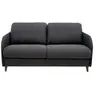 Image de Cosmos - canapé 3 places convertible express couchage quotidien 140 cm matelas 11 cm en tissu - Gris Anthracite
