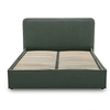Image de Goyave - lit coffre - 160x200 - en tissu - sommier inclus - Vert