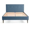 Image de Monet - lit - 160x200 - sommier inclus - en tissu - Bleu