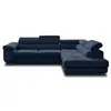 Image de Canape angle fixe BEST MOBILIER 5 places en polyester bleu 275 x 275 x 70 cm