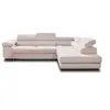Image de Canape angle fixe BEST MOBILIER 5 places en polyester beige 275 x 275 x 70 cm