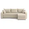 Image de Canape angle fixe BEST MOBILIER 4 places en polyester beige 238 x 238 x 80 cm