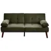 Image de Canape droit BEST MOBILIER 2 places en polyester vert 165 x 165 x 73.5 cm