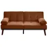 Image de Canape droit BEST MOBILIER 2 places en polyester rouge 165 x 165 x 73.5 cm