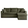 Image de Canape angle fixe BEST MOBILIER 4 places en polyester vert 222 x 222 x 83 cm
