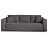 Image de Canape droit BEST MOBILIER 3 places en polyester gris 226 x 226 x 85 cm