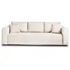 Image de Canape droit BEST MOBILIER 3 places en polyester beige 226 x 226 x 80 cm