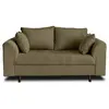 Image de Canape droit LISA DESIGN 2 places en polyester vert 150 x 150 x 81 cm