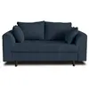 Image de Canape droit LISA DESIGN 2 places en polyester bleu 150 x 150 x 81 cm