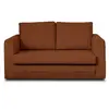 Image de Canape droit BEST MOBILIER 2 places en polyester rouge 146 x 146 x 79 cm