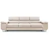 Image de Canape droit BEST MOBILIER 3 places en polyester beige 274 x 274 x 70 cm