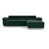 Image de Canape angle fixe BEST MOBILIER 6 places en polyester vert 280 x 280 x 70 cm