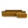 Image de Canape angle fixe BEST MOBILIER 6 places en polyester jaune 280 x 280 x 70 cm