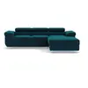 Image de Canape angle fixe BEST MOBILIER 6 places en polyester bleu 280 x 280 x 70 cm