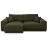 Image de Canape angle fixe LISA DESIGN 4 places en velours vert 237 x 237 x 79 cm