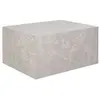Image de Pula - table basse - effet marbre - 80 cm - Beige