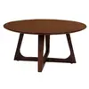Image de Solin - table basse ronde - bois plaquage noyer - 75 cm - Bois