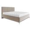 Image de Mendoza - lit coffre - 180x200 - sommier inclus - en velours - Beige