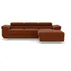 Image de Canape angle fixe BEST MOBILIER 6 places en polyester rouge 280 x 280 x 70 cm