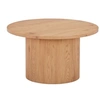 Image de Oliva - table basse ronde - effet bois - 80 cm - Bois