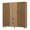 Image de Portmore - armoire - effet bois - 185x192 cm - Bois