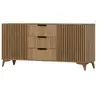 Image de Portmore - buffet bas - effet bois - 3 tiroirs et 2 portes - 150 cm - Bois