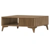 Image de Portmore - table basse - effet bois - 1 tiroir et 1 niche - 80 cm - Bois