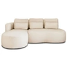 Image de Canape angle fixe LISA DESIGN 4 places en polyester beige 240 x 240 x 88 cm