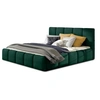 Image de Lucea - lit coffre king size - 180x200 - sommier inclus - en velours - Vert