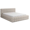 Image de Kingston - lit coffre - 180x200 - sommier inclus - en tissu bouclette - Beige