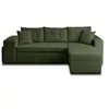 Image de Canape angle fixe BEST MOBILIER 4 places en polyester vert 246 x 246 x 85 cm