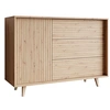 Image de Diego - buffet - effet bois - 3 tiroirs et 1 porte - 120 cm - Bois