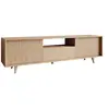 Image de Diego - meuble TV - effet bois - 2 portes et 1 niche -180 cm - Bois