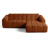 Image de Canape angle fixe LISA DESIGN 4 places en tissu rouge 262 x 262 x 70 cm