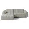Image de Canape angle fixe LISA DESIGN 4 places en tissu beige 262 x 262 x 70 cm