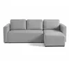 Image de Canape angle fixe BEST MOBILIER 4 places en polyester gris 220 x 220 x 82 cm
