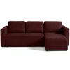 Image de Canape angle fixe BEST MOBILIER 4 places en polyester violet 220 x 220 x 82 cm