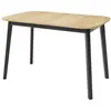 Image de Table a manger extensible sans tiroir 6 personnes rectangulaire en MDF 80 x 75 x 77 cm