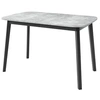 Image de Table a manger extensible sans tiroir 6 personnes rectangulaire en MDF L 80 cm