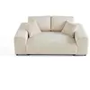 Image de Canape droit LISA DESIGN 2 places en polyester beige 178 x 178 x 79 cm