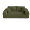 Image de Canape droit LISA DESIGN 3 places en polyester vert 213 x 213 x 79 cm
