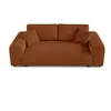 Image de Canape droit LISA DESIGN 3 places en polyester rouge 213 x 213 x 79 cm