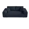 Image de Canape droit LISA DESIGN 3 places en polyester bleu 213 x 213 x 79 cm