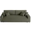 Image de Canape droit LISA DESIGN 3 places en velours vert 234 x 234 x 78 cm
