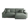 Image de Canape angle fixe LISA DESIGN 4 places en velours vert 234 x 234 x 78 cm